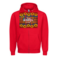 Red usa map Zipper Hoodie - Artiststas