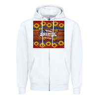 White usa map Zipper Hoodie - Artiststas