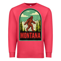 Cardinal montana vintage bigfoot travel Premium Sweatshirt - longCreatives