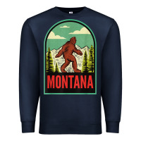 Navy montana vintage bigfoot travel Premium Sweatshirt - longCreatives
