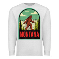 Oatmeal Heather montana vintage bigfoot travel Premium Sweatshirt - longCreatives