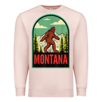 Pale Pink montana vintage bigfoot travel Premium Sweatshirt - longCreatives