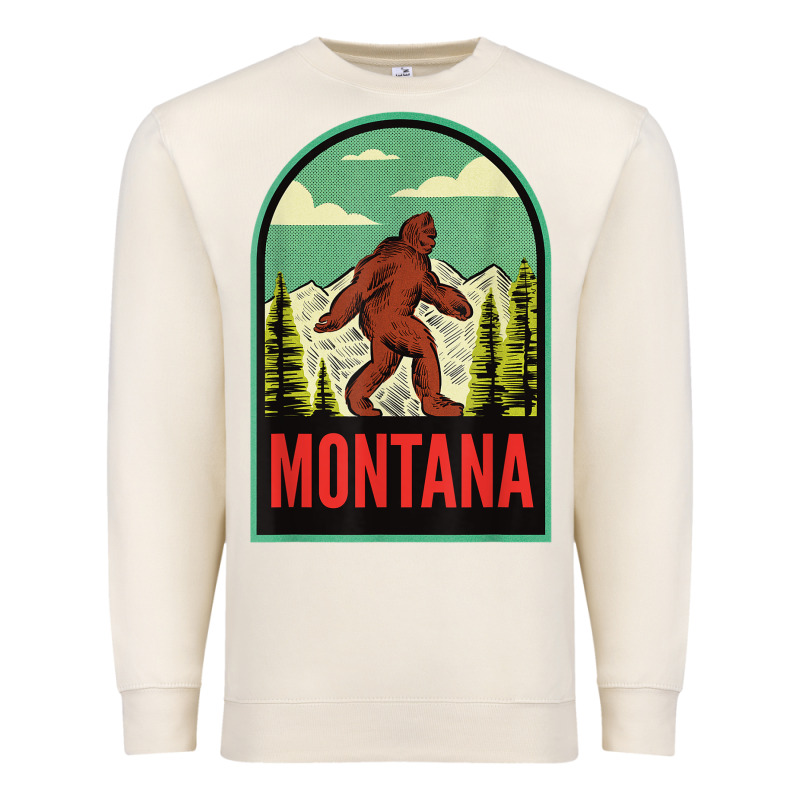 Montana Vintage Bigfoot Travel Premium Sweatshirt by longCreatives | Teevron