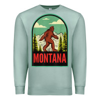 Seafoam montana vintage bigfoot travel Premium Sweatshirt - longCreatives