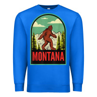 True Royal montana vintage bigfoot travel Premium Sweatshirt - longCreatives