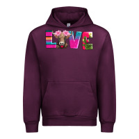 Love With Braunvieh Cow Urban Hoodie | Teevron