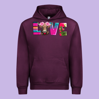 Love With Braunvieh Cow Urban Hoodie Designed By Adodesignshop