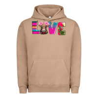 Pigment Burro love with braunvieh cow Urban Hoodie - AdoDesignShop
