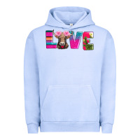 Pigment Grape Ice love with braunvieh cow Urban Hoodie - AdoDesignShop