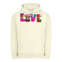 Pigment Pistachio love with braunvieh cow Urban Hoodie - AdoDesignShop