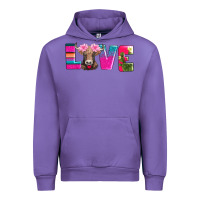 Tulip love with braunvieh cow Urban Hoodie - AdoDesignShop