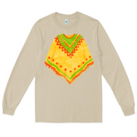 Mushroom mexican poncho fa element Long Sleeve Tee - FaDigitalArtStudio