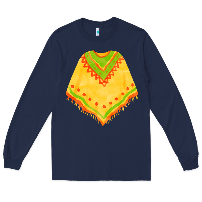 Mexican Poncho Fa Element Long Sleeve Tee by FaDigitalArtStudio | Teevron