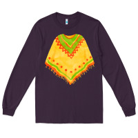 Plum mexican poncho fa element Long Sleeve Tee - FaDigitalArtStudio