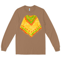 Toasted Coconut mexican poncho fa element Long Sleeve Tee - FaDigitalArtStudio