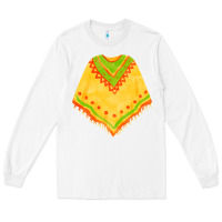 White mexican poncho fa element Long Sleeve Tee - FaDigitalArtStudio