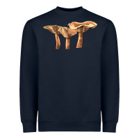 Navy lactarius rufus mushroom Heavyweight Sweatshirt - LillyAllenDesigns