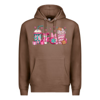 Chestnut pink Christmas coffee Premium Hoodie - Jasminsmagicworld