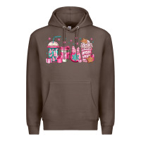 Coffee pink Christmas coffee Premium Hoodie - Jasminsmagicworld