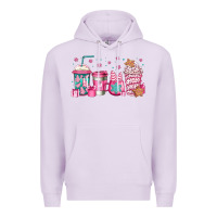 Lilac pink Christmas coffee Premium Hoodie - Jasminsmagicworld