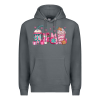 Rock pink Christmas coffee Premium Hoodie - Jasminsmagicworld