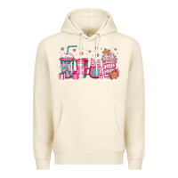 Sandshell pink Christmas coffee Premium Hoodie - Jasminsmagicworld