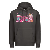 Smoke pink Christmas coffee Premium Hoodie - Jasminsmagicworld