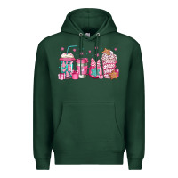 Sports Green pink Christmas coffee Premium Hoodie - Jasminsmagicworld
