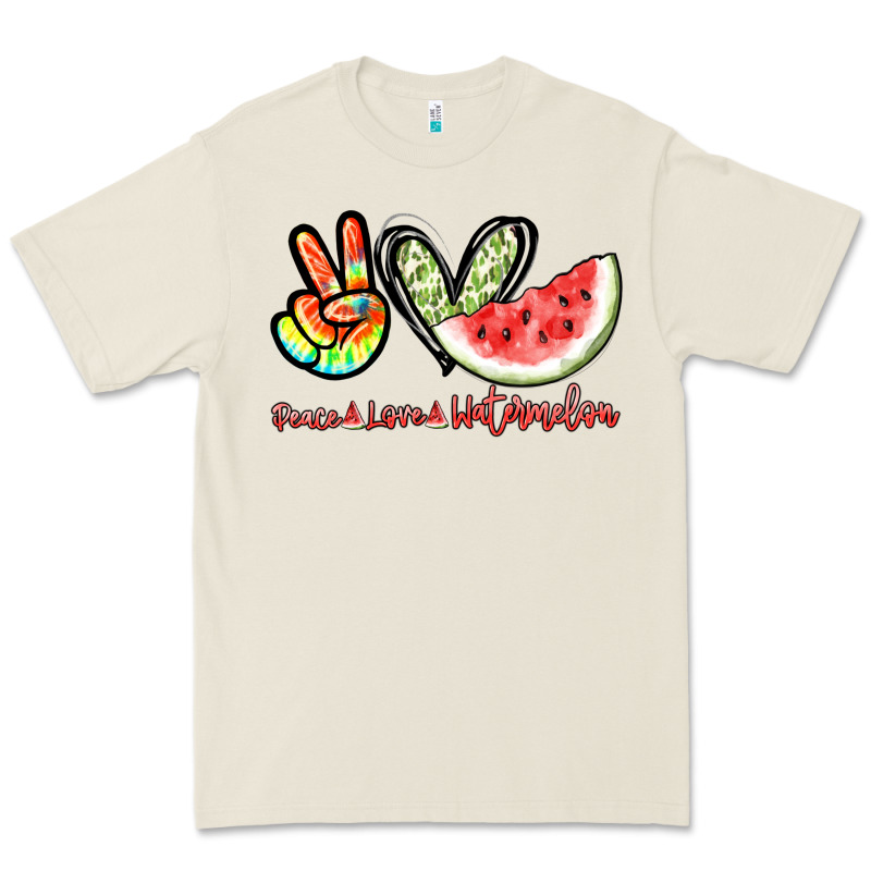 Peace Love Watermelon Premium Tee by NancyCooperArtShop | Teevron