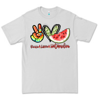 Dove Grey Peace love watermelon Premium Tee - NancyCooperArtShop