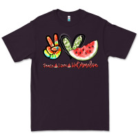 Plum Peace love watermelon Premium Tee - NancyCooperArtShop