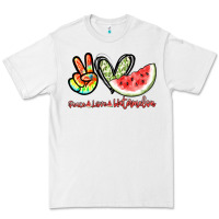 White Peace love watermelon Premium Tee - NancyCooperArtShop