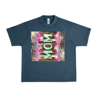 Midnight Navy Mom leopard Urban Heavy Tee - CowGirlArtShop