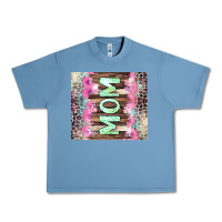 Pebble Blue Mom leopard Urban Heavy Tee - CowGirlArtShop