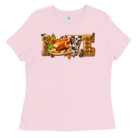 Bubblegum Pink Love with Turkey Ladies Tee - texasbilliewilder