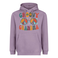 Lavender groovy grandma retro 70s peace sign design grandmother Heavyweight Hoodie - longCreatives