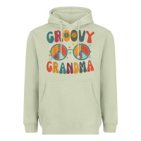Matcha groovy grandma retro 70s peace sign design grandmother Heavyweight Hoodie - longCreatives