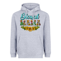 Heather Grey blessed mama Heavyweight Hoodie - BarkalooDesign
