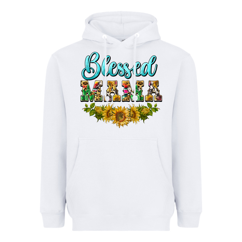 Blessed Mama Heavyweight Hoodie by BarkalooDesign | Teevron