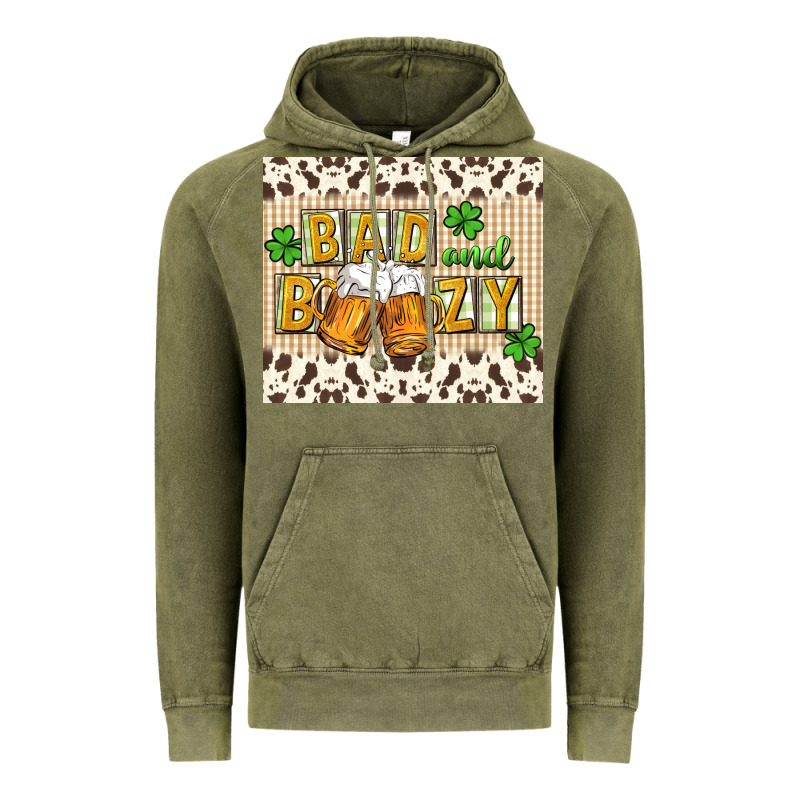 Bad And Boozy Vintage Hoodie by CowGirlArtShop | Teevron