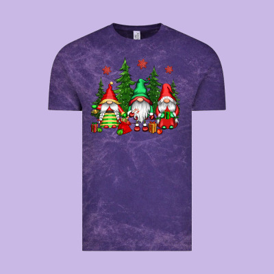 Christmas Gnomies Vintage Tee Designed By Cowgirlartshop