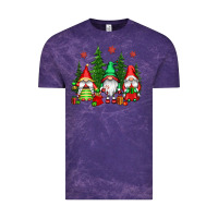 Cloud Purple christmas gnomies Vintage Tee - CowGirlArtShop