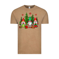 Vintage Coffee christmas gnomies Vintage Tee - CowGirlArtShop