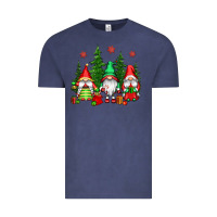 Vintage Denim christmas gnomies Vintage Tee - CowGirlArtShop