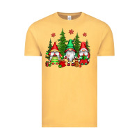 Vintage Mustard christmas gnomies Vintage Tee - CowGirlArtShop