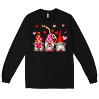 Black valentine's day gnomes Long Sleeve Tee - OliviaCreatesArt
