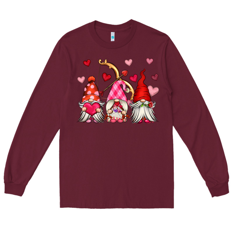 Valentine's Day Gnomes Long Sleeve Tee by OliviaCreatesArt | Teevron