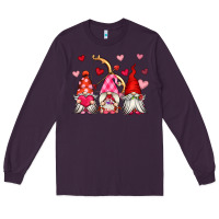Plum valentine's day gnomes Long Sleeve Tee - OliviaCreatesArt