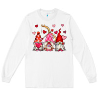 White valentine's day gnomes Long Sleeve Tee - OliviaCreatesArt