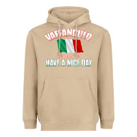 Mushroom Vaffanculo Have A Nice Day  Funny Italian Heavyweight Hoodie - longCreatives